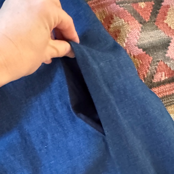 A.P.C. Navy and Light Blue Jean Dress - Picture 3 of 5